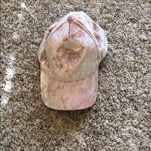 Pink velvet hat